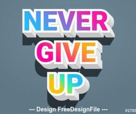 Colorful gradient text effect vector