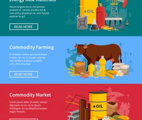 Commodity farming cartoon illustration vector