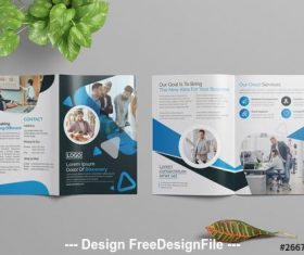 Corporate external publicity brochure vector