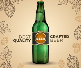 Crafted beer poster vector