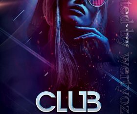 Creative DJ Night Party Poster and Flyer PSD Template