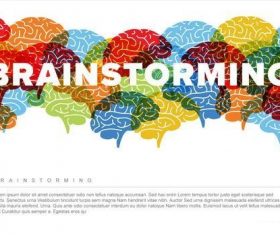 Creative brainstorming infographic vector