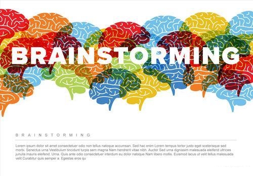 Creative brainstorming infographic vector