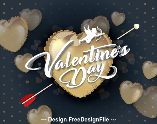 Creative valentines day greeting card vector