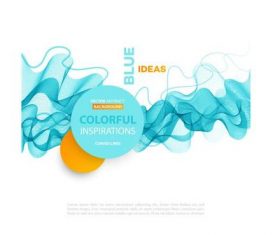 Cyan waves background vector
