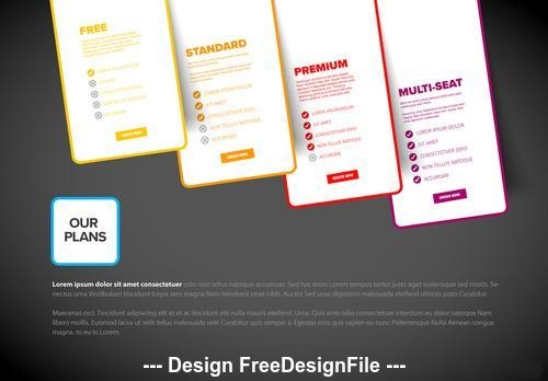 Dark background Product options infographic vector