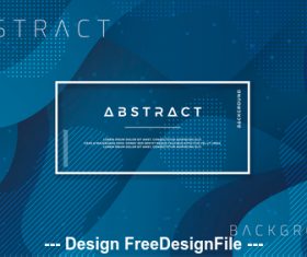Dark blue background abstract element card vector