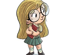 Elementary school student vector