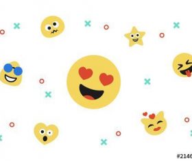 Emoji icon kit vector