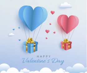 Exquisite valentines day greeting card vector