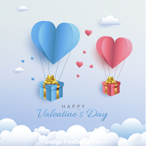 Exquisite valentines day greeting card vector