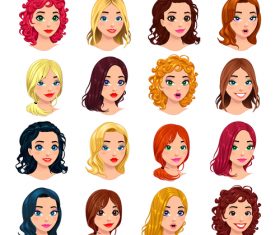 Super short hairstyle vector free download