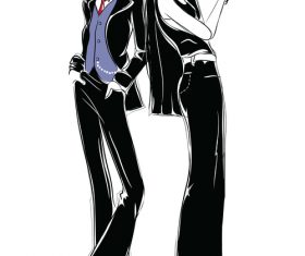 Fashion model vector