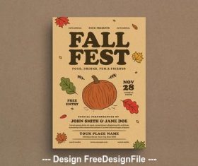 Festival event graphic flyer vector