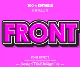 Font effect style illustration vector