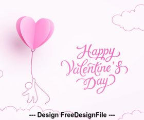 Funny valentines day card vector