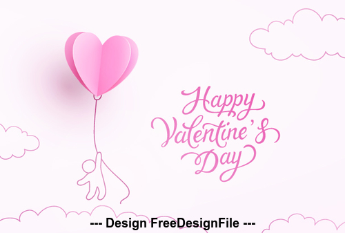 Funny valentines day card vector