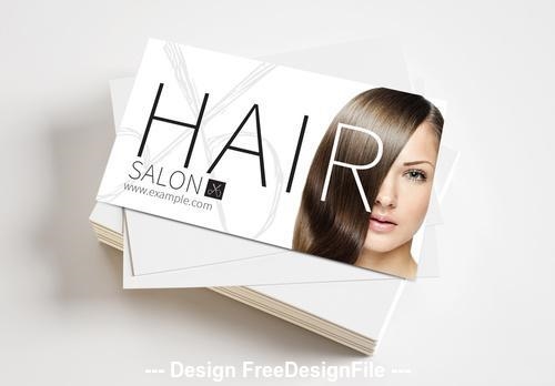 Hair salon with scissors logo vector