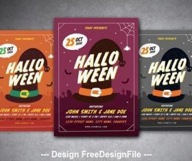 Halloween flyer vector