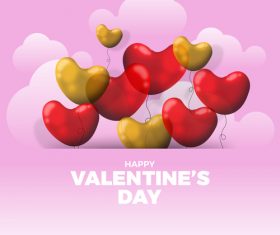 Heart balloon vector