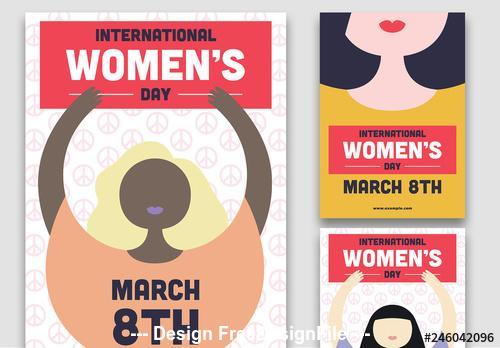 International Women's Day Peaceful Change Flyer Layouts