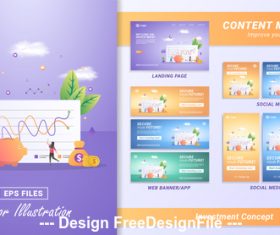 Investment concept vector