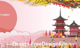 Japan cartoon illustration vector