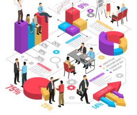 Job interview infographics vector