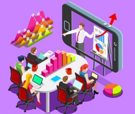 Learning webinars vector