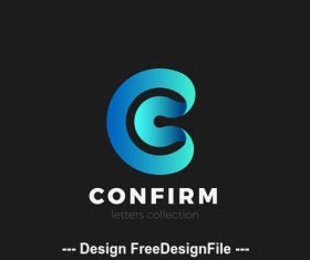 Letter C logo design vector