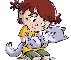 Love pet illustration vector