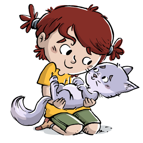 Love pet illustration vector