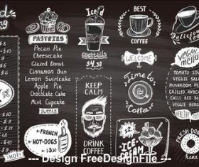 Menu template vector