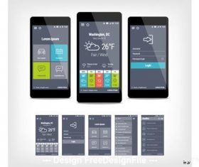 Mobile user interface vector