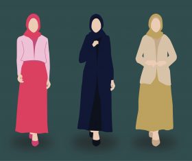 Muslim fashion 2020 vector