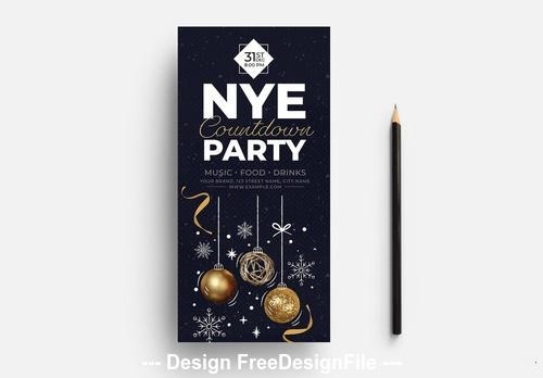 New years festive theme vector