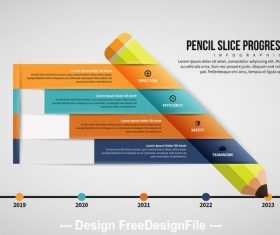 Pencil infographic vector