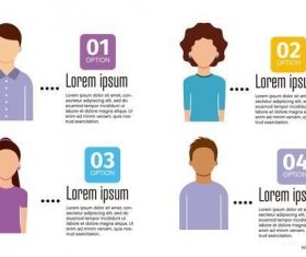 People infographic layout vector