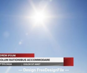 Red lower thirds layout vector