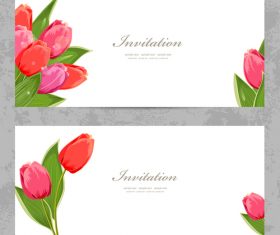 Rose flowers card vector
