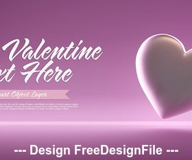 Valentines Day PSD Banner Design