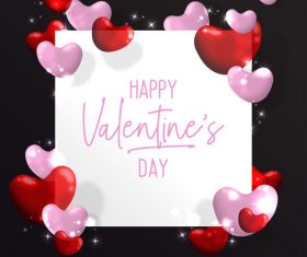 Valentines Day romantic decorative background  vector