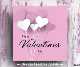 Valentines day card vector