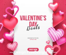 Valentines day greeting card vector