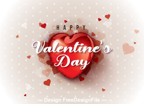 Valentines day happy greeting card vector vector