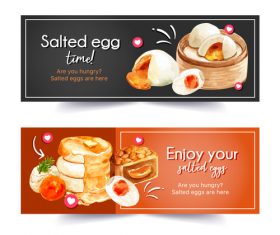 Watercolor pastry poster vector