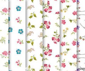 Watercolor patterns set vector