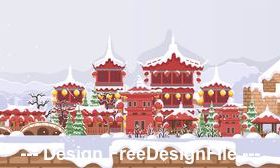 Welcome to china travel illustration vector