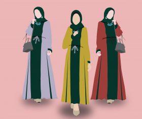 Abaya Fashion vector
