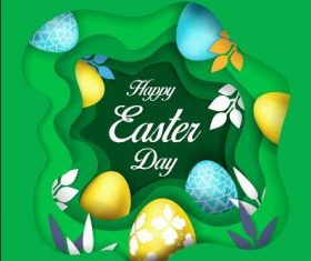 Abstract easter background vector